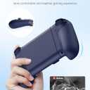 Mocagen MC1 Phone Controller for iPhone(All Model)/Android - Hall Effect Joystick, Enhanced Grip, Case-Friendly, Mobile Gaming Controller with 7 Lights Color, Travel Dust Bag, Turbo, Triggers(Blue)