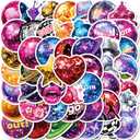 50PCS Disco Cowgirl Stickers - Western Disco Party Decor, Waterproof Vinyl Aesthetic Decals for Teens, Girls & Adults - Perfect for Water Bottles, Laptops, Phones, Skateboards