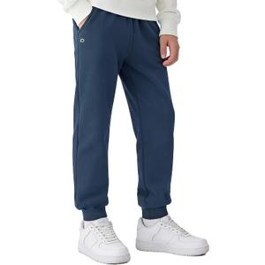 PATPAT Boys Sweatpants Athletic Pants Warm Soft Fleece Joggers 5-14Y (Blue, XS)