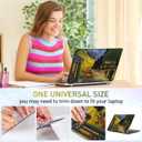 12.1-15.6 Inch Laptop Skin Decal, Universal Reusable Vinyl Cover Sticker for Notebook PC, Waterproof Art Protector - Terrace of The Cafe