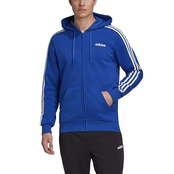 adidas Men's Essentials 3-Stripes Full-Zip Fleece Size M