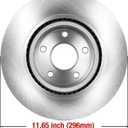 HUSCH Brake Kit Ceramic Brake Pads and Brake Rotors Fit for Nissan