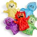 hand2mind Feelings Family Hand Puppets, Emotions Toys, Dramatic Play Therapy Toys for Counselors, Social Emotional Learning Activities, Calm Down Corner Supplies, Social Skills Activities for Kids
