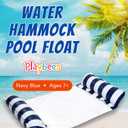 Hammock Pool Float Blue Multi-Purpose Inflatable Water Pool Floats Fun Pool Float Lounger for Adults and Kids Variation