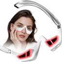 Under Eye Red Light Therapy, 4 Modes Red Light Under Eye Therapy Glasses Microcurrent Eye Massager, Red Light Therapy for Eyes Bags Dark Circles Puffiness Wrinkles Fine Lines, Relieving Eye Fatigue