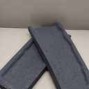 2 Pack Rubber Downspout Splash Block Rain Gutter Down Spout Drain Trays Gray