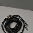 Mugteeve Dual RCA Male to Dual XLR Male Cable Adapter, 10 Feet Unbalanced L/R RCA to XLR Phono Plug Cable, Left and Right Tape Out Cord, for Mixer, Studio Monitor, Stereo HiFi Subwoofer Speaker