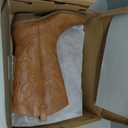 DREAM PAIRS Women's Cowboy Cowgirl Western Boots, Tan, 11