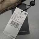 Adrianna Papell Womens Short Sleeve Blouson Beaded Gown (Size 0, Taupe/Pink)