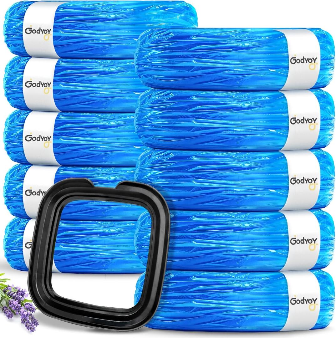 Cat Litter Refill Bags Compatible with Litter Genie XL+/Plus/Standard/Style/Desgin Pail, 10 Pack Extra 45% Length, 30 Months Use Time,Super Odor Control (Cartridge NOT Included)