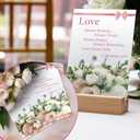 100 Pcs Wedding Church Bulletins Bulk Love Always Protects Church Wedding Paper Bulletins 8.5" x 11" Expanded Ceremony Program Cover