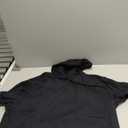 MAGCOMSEN Men's Short Sleeve Hoodie Workout Gym Athletic Cotton Lightweight Hooded T Shirts Sweatshirt (XX-Large, Black)