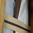 Amazon Basics Solid Wood Saddle-Seat Kitchen Counter Barstool with Footrest, Easy Assembly - 24-Inch Height - Walnut - Set of 2