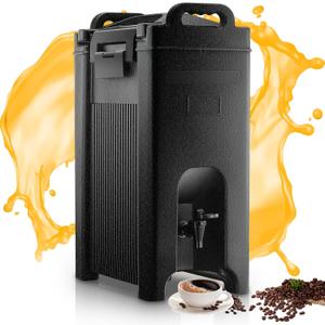Insulated Beverage Dispenser 5 Gal, Commercial Hot/Cold Drink Dispenser