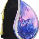 M MEILINXU Cremation Urns for Human Ashes Adult Female & Male, Funeral Urn for Ashes for Women & Man, Blue Butterflies Decorative Teardrop, Flowers and Butterfly Urn - Large Tear Drop