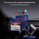 Wireless CarPlay Adapter with YouTube Netflix TikTok, Carplay Ai Box Wireless Carplay & Android Auto, WiFi Bluetooth and HDMI Output, Only for Cars with Wired CarPlay &Wired Android Auto