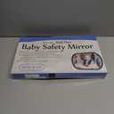 Baby Car Mirror, Safety Car Seat Mirror for Rear Facing Infant, Clear Wide View, 360Rotation, Easily Observe the Baby Move, Secure, Shatterproof, Crash Tested and Certified (Black)