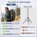 Light Stand Photography, 6.7ft/205cm Adjustable Aluminum Alloy Tripod Stand