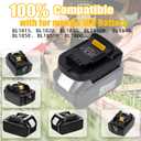 URUN MT20DL Battery Adapter, Adapter for Makita 18V Lithium-ion Battery for DeWalt 18V/20V Lithium-ion Tool Battery Adapter, Suitable for DeWalt 18V/20V Max Li-Ion Cordless Power Tools