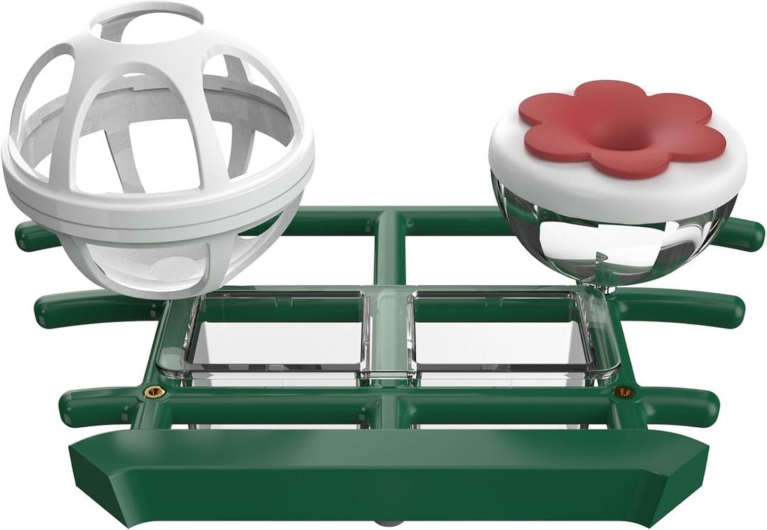 PeckCam Perch + DIY Add-ons, Including Perch, Suet Ball, Mini Hummingbird Feeder, Water Box, Fit G02 Bird Feeder Camera to Attract More Birds, Ideal Gift