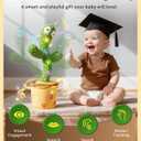 Dancing Talking Cactus Baby Toys 0-6 3-6 6-12 12-18 Months, Toddler Boys Girls Gifts for 2 3 4 5 6 7 8 9 10 Month Old Baby Toy Singing Mimicking Recording Repeating What You Say with 120 English Songs