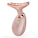 MCSYPOAL 7-in-1 Deplux Face Neck Massager for Daily Skin Care Routine, Portable Facial Massager, Skin Care Tool, Rose Gold