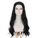 Miss U Hair Long Wavy Dark Brown Costume Wig Women 70s 80s Hippie Party Wig Halloween