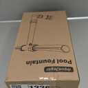 Pool Fountain for Above and In-Ground Pools, Dual Spray Waterfall Sprinkler Fountain, Above Ground Pool Accessories, Adjustable Waterfall Cooling and Relaxation (Gray)