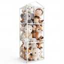 NomNest Metal Stuffed Animal Storage Zoo, Large Stuffy Storage for Kids