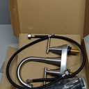 Bathroom Faucets for Sink 3 Hole, Hurran 4 inch Brushed Nickel Bathroom Sink Faucet with Pop-up Drain and Supply Lines, Stainless Steel Centerset Faucets for Sink Vanity RV