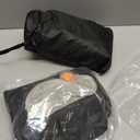 Inflatable Foot Rest Pillow for Travel - Adjustable Height Flight Foot Rest with Eye Mask and Earplugs for Kids & Adults on Airplane, Car, Train, Office, and Home (Gray, 2 PCS)