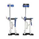 Drywall Stilts 15-23 Adjustable Lightweight Aluminum Tool Stilt with Knee Pads Protection for Painting Painter Taping,Silver