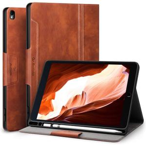 Antbox Case for iPad Pro 10.5 / iPad Air 3 with Built-in Pencil Holder Auto Sleep/Wake Function PU Leather Smart Cover for iPad Air 3 10.5 Inch 2019/iPad Pro 10.5 2017 (Brown)