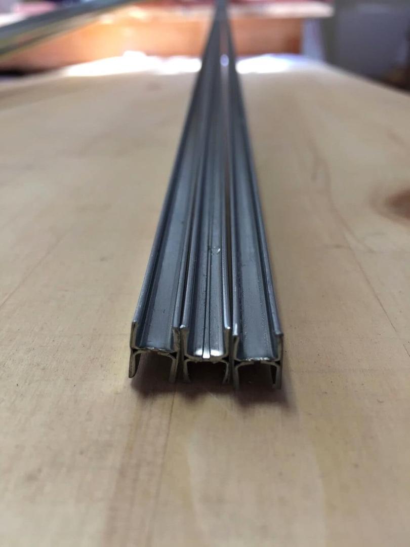 3/8in Flat H Zinc Came: 3ft x 4 Pieces by Binari Glass Studio (3ftx4)