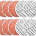 Replacement Pads for Bissell Spinwave Mop: 10 Pads for Bissell Spinwave,Spin Wave,Crosswave Expert/Pet/Cordless Hard Floor 2124 20393 2039a 20399 2039w 23159 23157 Spin Mop Cleaner Scrub Scrubber Pads