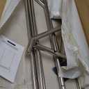 Clothes Rack Load 450 LBS, Heavy Duty Garment Rack, Standing Rolling Metal Hanging Clothes with Sturdy Wheels & Shelves, Silver