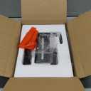 Under Desk PC Mount - No Drilling Heavy Duty 40lbs Capacity, Adjustable Height and Width Clamp-on Desk Leg PC Mount for Standing Desks (Fits 75mm45mm Legs only), with Non-Slip Pads, Black