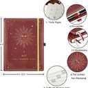 2026-2027 Planner - Academic Planner 2026-2027, 9" x 11", Jul. 2026 - Jun. 2027, Weekly and Monthly Planner 26-27, Leather Cover with Thick Paper, Back Pocket - The Sun (Reddish Brown Sun)