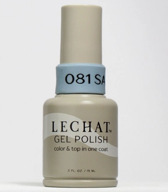 LeChat Color & Top in One Coat Gel Polish LG081 Sail Away 0.5 oz 2 Pack