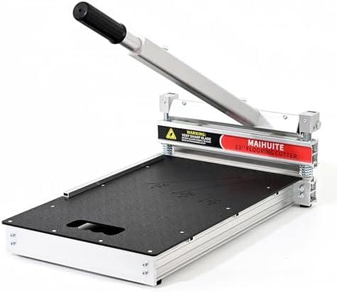 MAIHUITE 18mm Laminate Floor Cutter | 13-Inch Heavy-Duty Cutter for LVP, SPC, WPC, Engineered Hardwood | Adjustable 0°-45° Angle, Tungsten Steel Blade | Dust-Free, Ergonomic, DIY & Professional Use