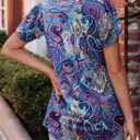 BETTE BOUTIK Womens Summer Tops Pleated Short Sleeve Tunic Tops Short Sleeve Blouses Shirts S-3XL (M)