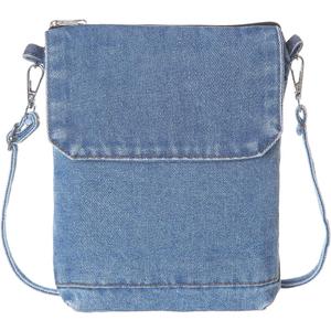 AOCINA Small Denim Purse Blue Jean Purse Shoulder Bag Denim Crossbody Bags for Women