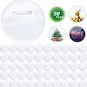 50 Set Acrylic Pin Badges High Transparency DIY Button pin Premium Quality Durable Reusable Custom Buttons Easy Assembly Customizable pins for Backpacks Jackets Hats Gifts and Custom Projects 2.3IN