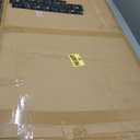 Sophia & William 50" Outdoor Garden Bench Patio Park Bench, Cast Iron Metal Frame Furniture with Floral Design Backrest for Porch Yard Lawn Deck, Black