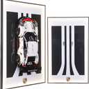 Display Wallboard for Lego Technic 42096 Porsche 911 RSR Race Car, Display Wall Mount with Led Lights, Home Decor Adult Collectibles Wall Mount, Gift for Car Model Collectors(No Car Included)