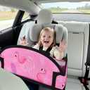 Kids Travel Tray, Car Seat Tray for kids Travel, Toddler Road Trip Essentials With Drawing Kit, Toddler Lap Desk Organizer for Car, Carseat Table for Airplane