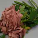 Artificial Rose 10pcs Open Flower Bouquet Faux Rose Stems for Wedding Arrangement, Bridal Bouquet, Centerpiece, Fake Faux Silk Flowers (Dusty Pink)