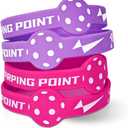 Warping Point Pickleball Silicone Wristbands | Pickleball Rubber Bracelets gifts for Women Men | Pickleball Party Accessories Decorations 4 pacs