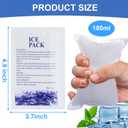 Self-Absorbing Ice Pack,Ice Pack Sheets for Coolers,Disposable Ice Cold Pack,Instant Cooling,Ice Mat Cube Sheets for Pain Relief and Cold Compresses (100 Pcs)