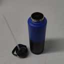 BJPKPK Insulated Water Bottle with Straw Lid, 40oz Large Thermos, BPA Free Leak Proof Stainless Steel Metal Water Bottles, Tumblers, Cups, Flasks for Travel, Sports, Black Blue